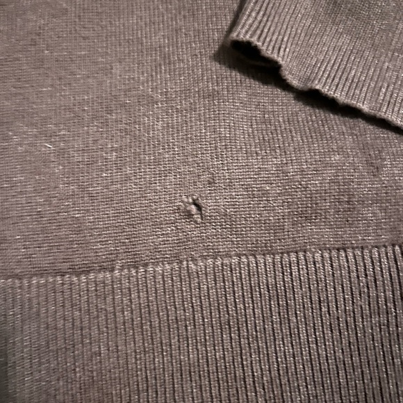 Adrianna Papell chocolate brown sweater blouse medium - Picture 4 of 7